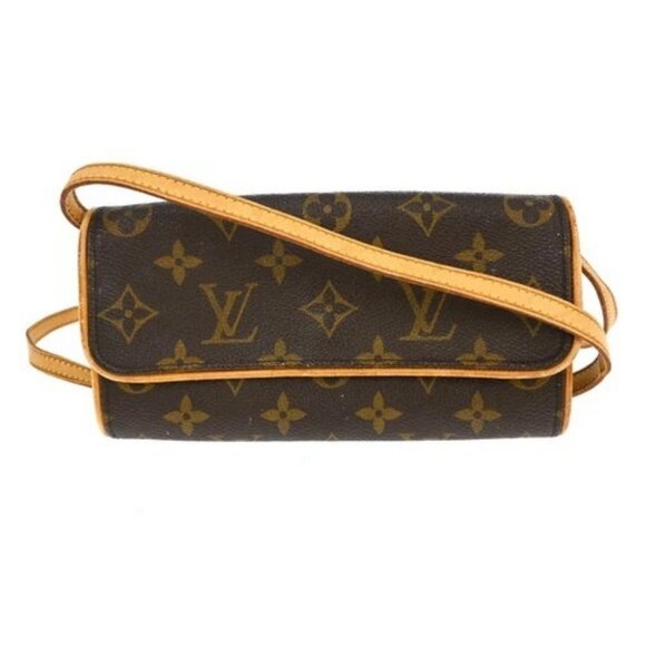 LOUIS VUITTON POCHETTE TWIN PM SHOULDER BAG MONOGRAM M51854 CA0919 YQ00776 BNN11